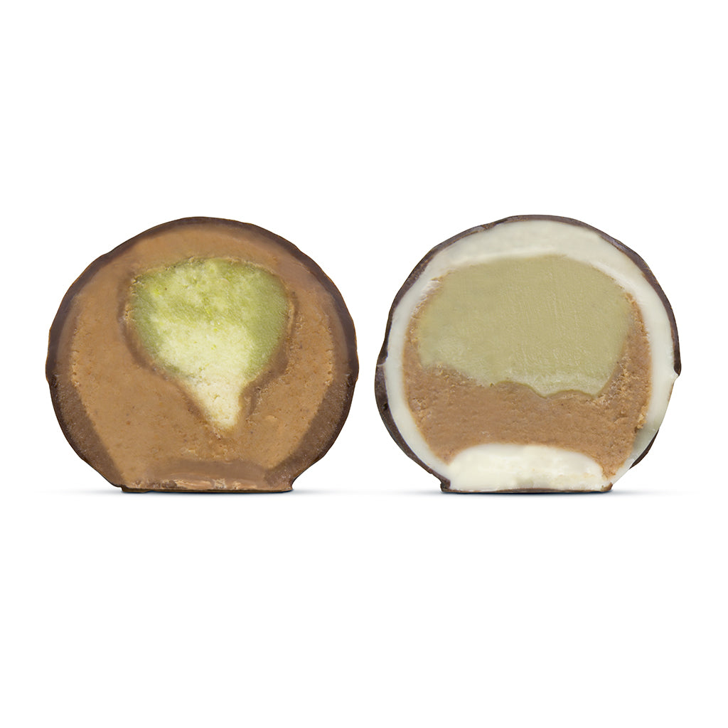 Homemade Mozartkugel Box with and without Marzipan, 36 Pieces